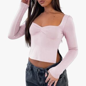 Pink Long Sleeve Women's Top | NEVER WORN